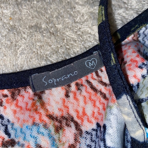 Soprano Women’s Floral Black Dress - Picture 2 of 2